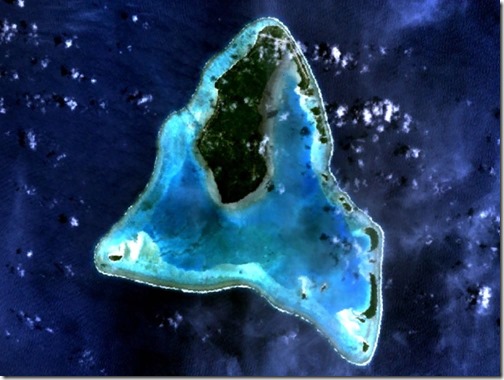 Aitutaki -- Image from Space (NASA)