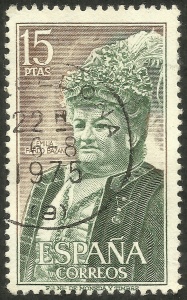 Spain Sc#1698 (1972) postmark dated 6 August 1975